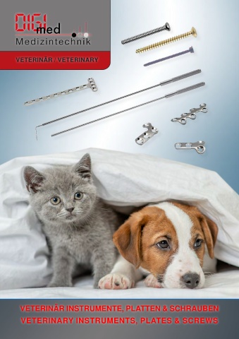 Veterinary instruments, plates & screws for the small animal supply